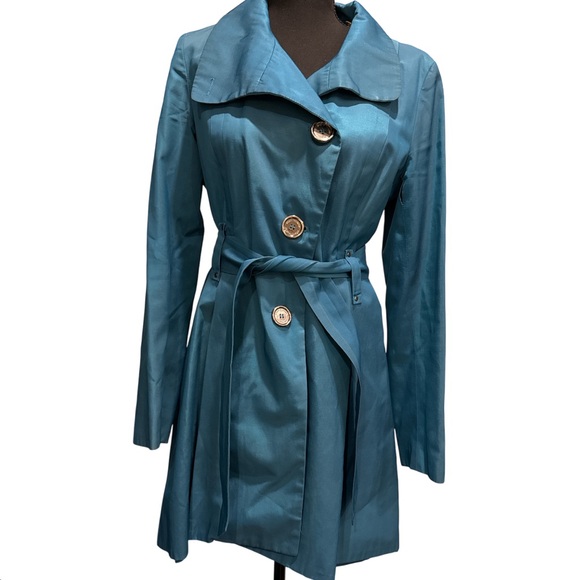 Steve Madden Jackets & Blazers - Steve Madden Teal Women's Belted Trench Coat Size Medium